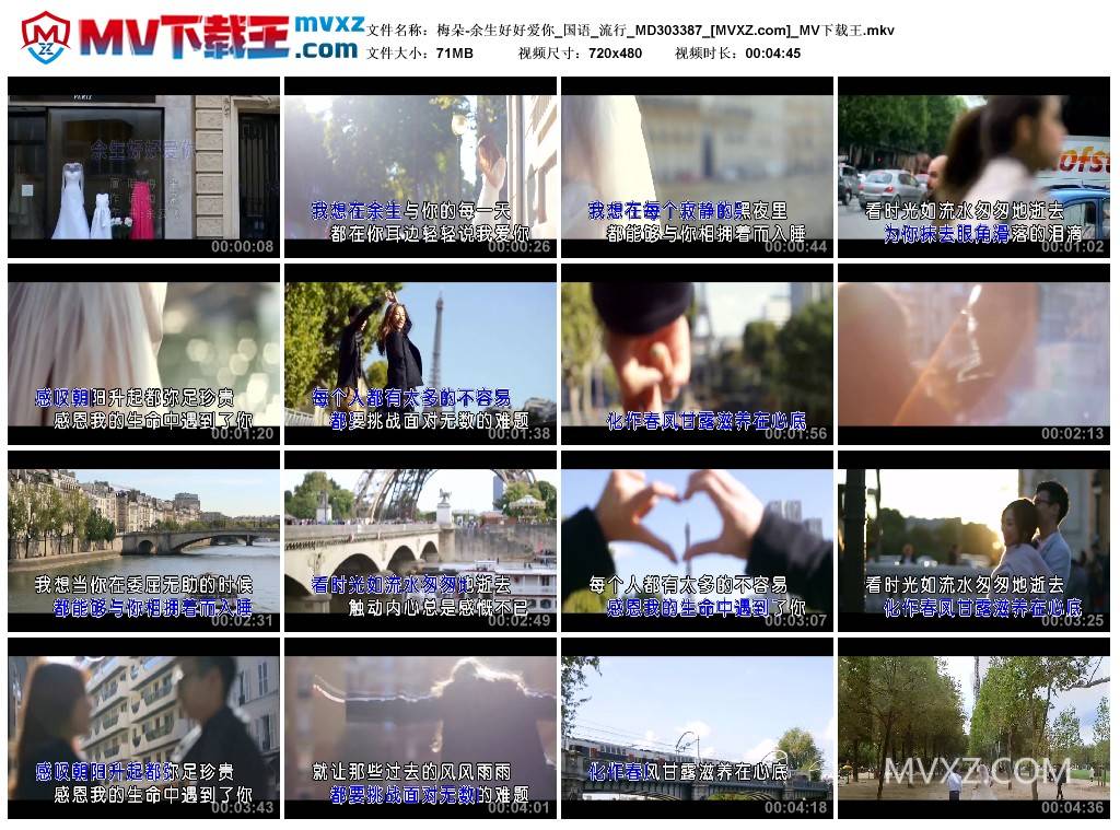 梅朵-余生好好爱你_国语_流行_MD303387